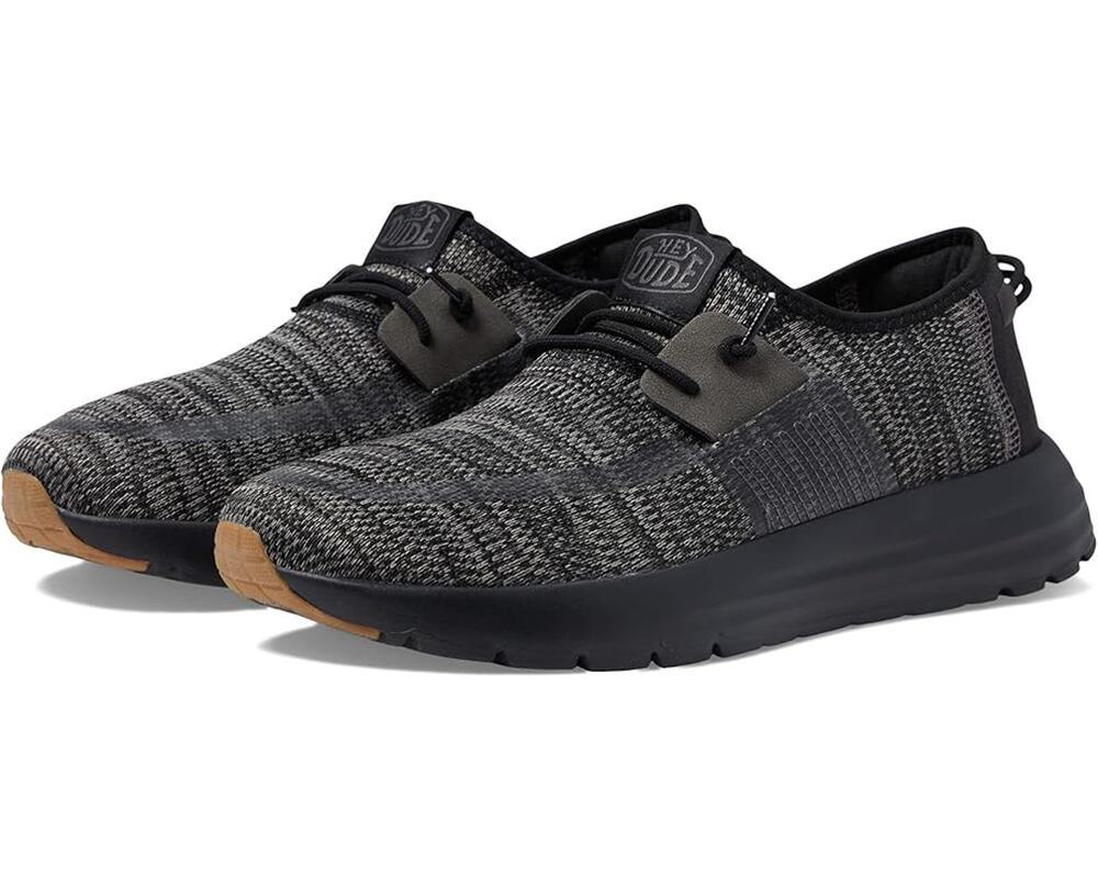 Hey Dude Mens Sirocco Casual Shoes US 13 EU 46 Grey Black NIB